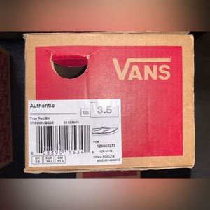 Red kids vans